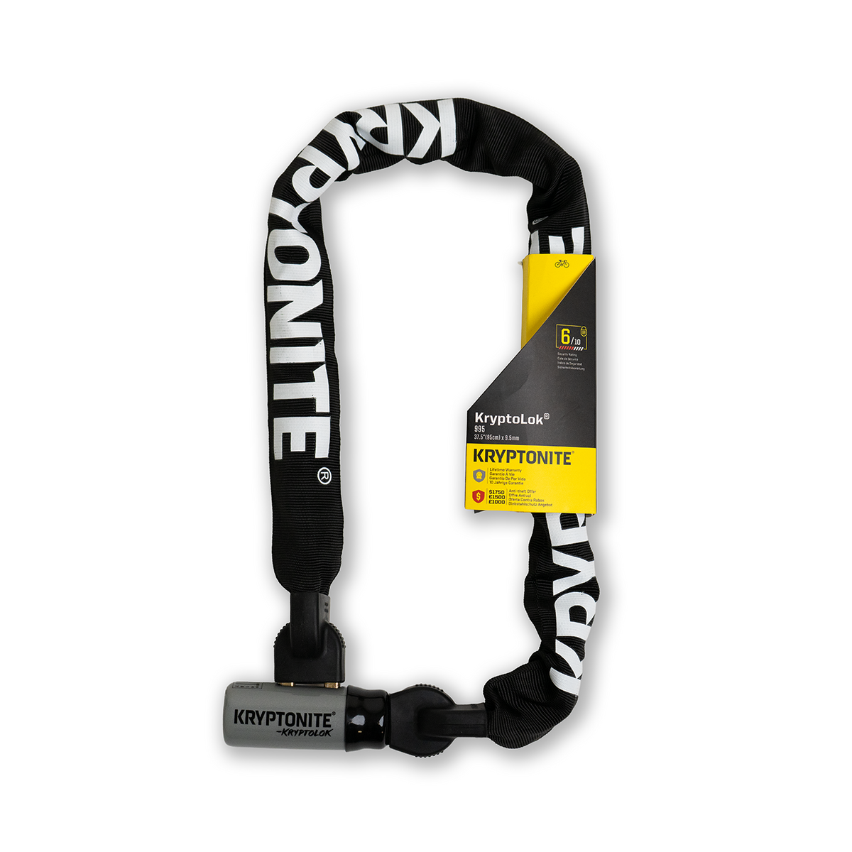 kryptonite fahrradschloss zahlen KRYPTONITE chain lock KryptoLok Integrated Chain 995