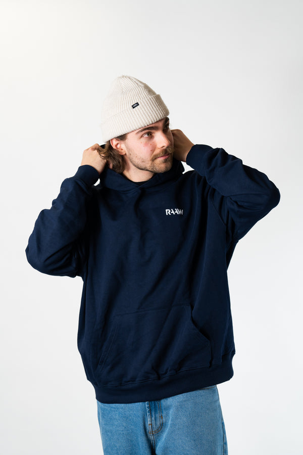 RAAW Hoodie Two Oversized Navy