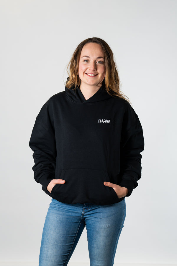 RAAW Hoodie Two Oversized Black