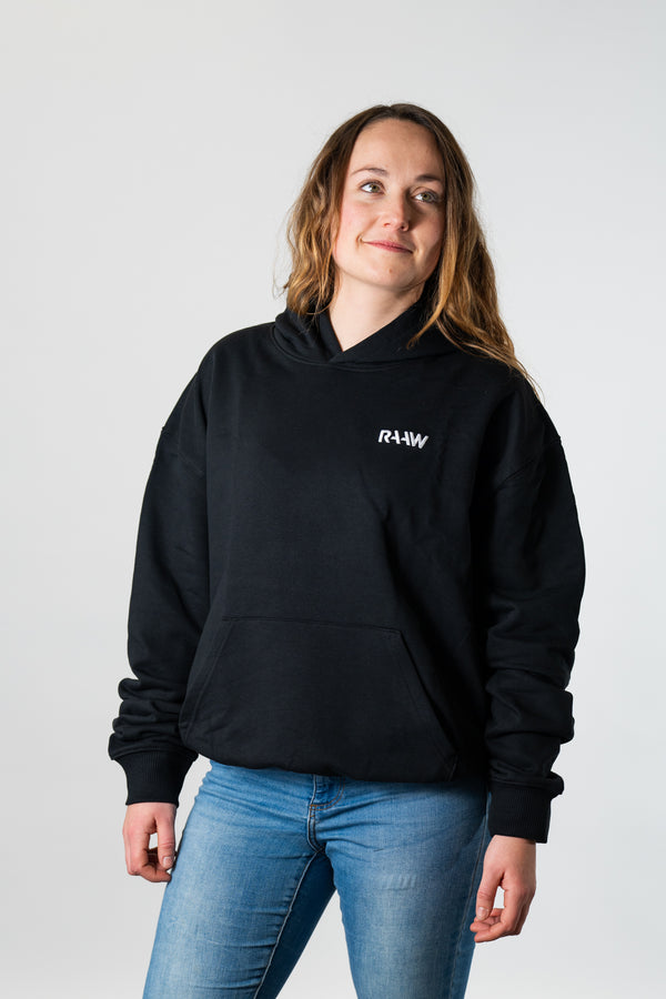 RAAW Hoodie Two Oversized Black