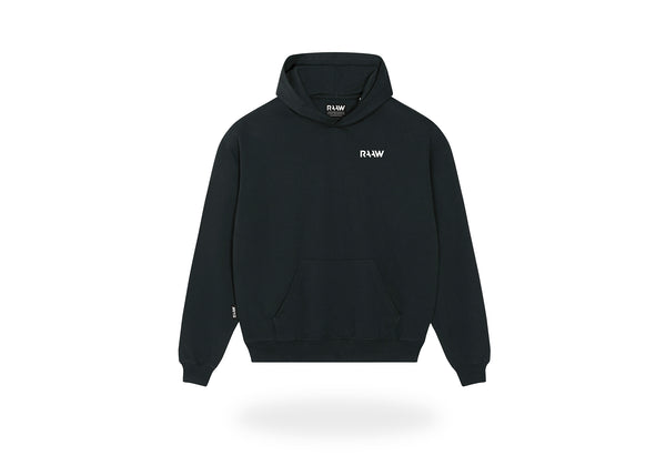 RAAW Hoodie Two Oversized Black